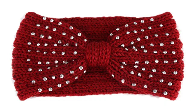 Women's Solid Color Knitted Headband – Elastic Twisted Turban Headwrap, Winter Hair Band for Girls, Fashion Hair Accessories