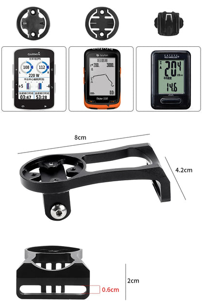 Aluminum Bike Computer & Camera Mount – Handlebar Bracket for Garmin, Road & Mountain Cycling (RR7322)