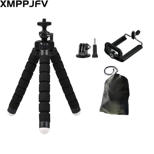 Flexible Mini Octopus Tripod for GoPro Hero 12/11/10/9/8/7 Black MAX & Action Cameras Accessories