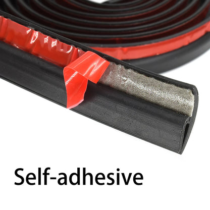 4M H-Type Car Rubber Seal Strip - Windshield Trim Dustproof Weatherproof Seal for Honda, Audi, BMW, Ford, Toyota & More