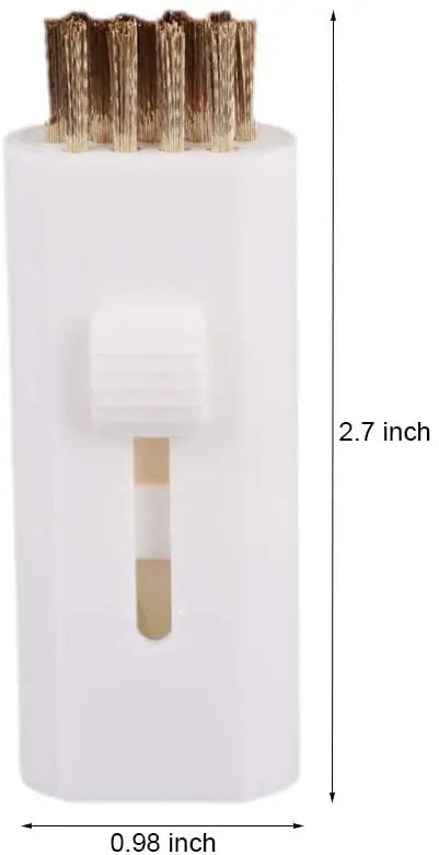 2 Pack Retractable Golf Club Cleaning Brush – Pocket-Sized Double-Sided Groove Cleaner Kit