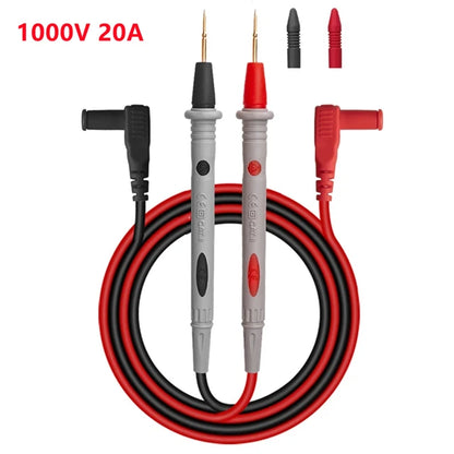 10A/20A 1000V Multimeter Test Leads Probes – Needle Tip Digital Tester Pen Cable for Accurate Electrical Measurement & Diagnostics