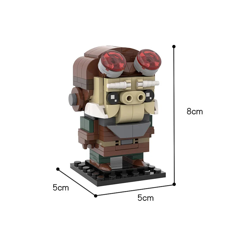 LEQUMOC Space Wars Building Block Figures Set – Vader, Anakin, Queen, Jar Binks & General Grievous Toy Bricks Gift for Kids