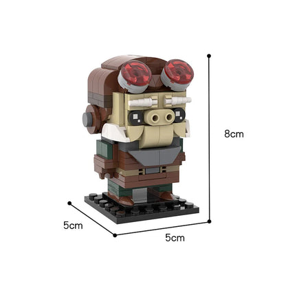 LEQUMOC Space Wars Building Block Figures Set – Vader, Anakin, Queen, Jar Binks & General Grievous Toy Bricks Gift for Kids
