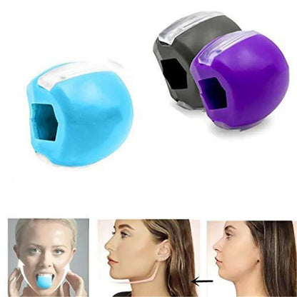 Silica Gel Face Fitness Ball - Jaw Exerciser for Toning Facial Muscles & Reducing Double Chin - Gym Training Simulator