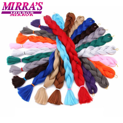 41" Jumbo Braiding Hair Extensions – Purple, Pink & Blue Ombre Synthetic Hair for Box Braids, Wholesale Support