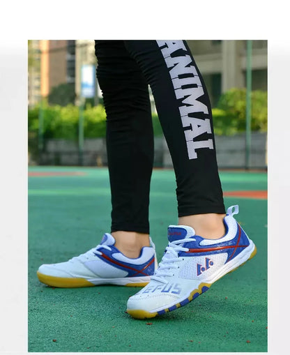 Unisex Non-Slip Breathable Table Tennis Shoes – Wear-Resistant Sports Training Sneakers