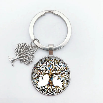 Tree of Life Keychain – Vintage Handmade Fashion Key Ring Jewelry Gift for Men & Women Party & Everyday Use Accessories