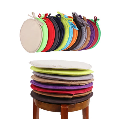 Round Chair Cushion – Candy Color Seat Pad with Drawstring, Home Decor & Office Chair Cushion, 30cm & 38cm