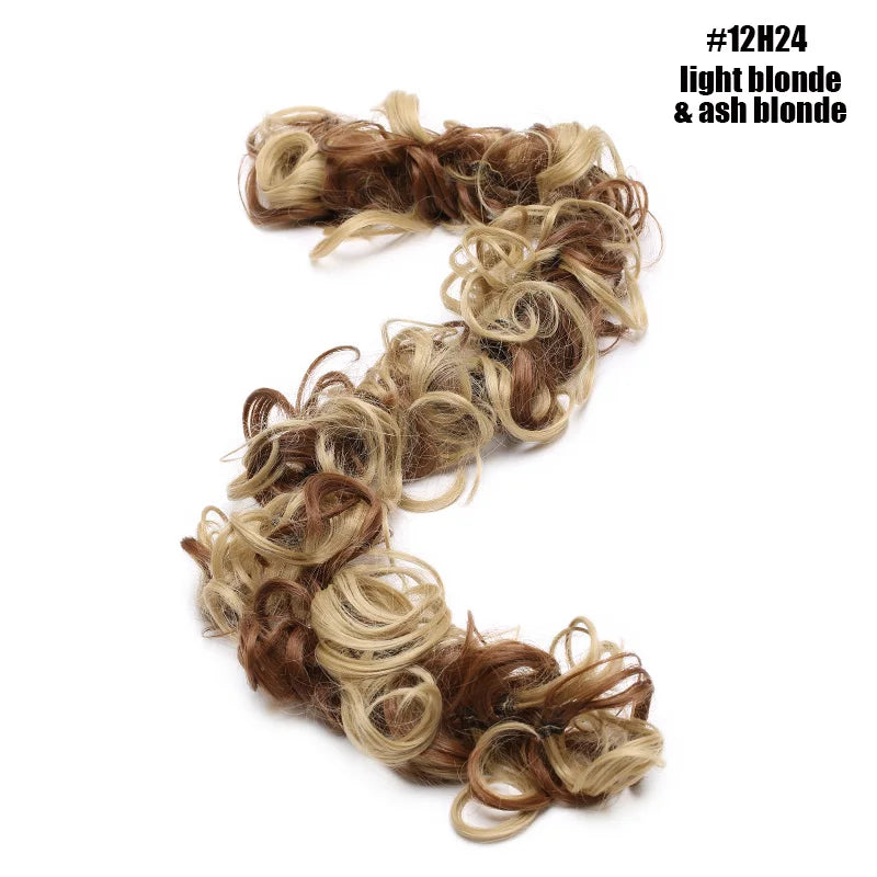 BENEHAIR Messy Hair Bun – Synthetic Chignon Hairpiece Scrunchy for Women Updo Styling