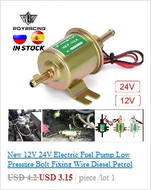 PQY EFI 380LH 1000HP External Fuel Pump – E85 Compatible, Top Quality 044 Style, Model PQY-FPB003-QY