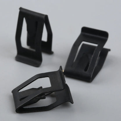 10Pcs Car Dashboard Trim Clips - Black Metal Rivet Fasteners for Ford, Mazda, Audi, Toyota
