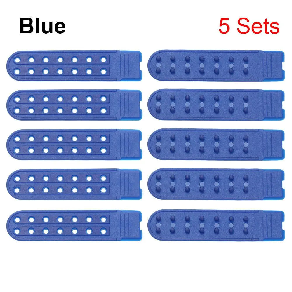 5 Sets Snapback Strap Replacement – 7-Hole Colorful Hat Repair Fastener Buckle Clip Extender for Baseball Caps