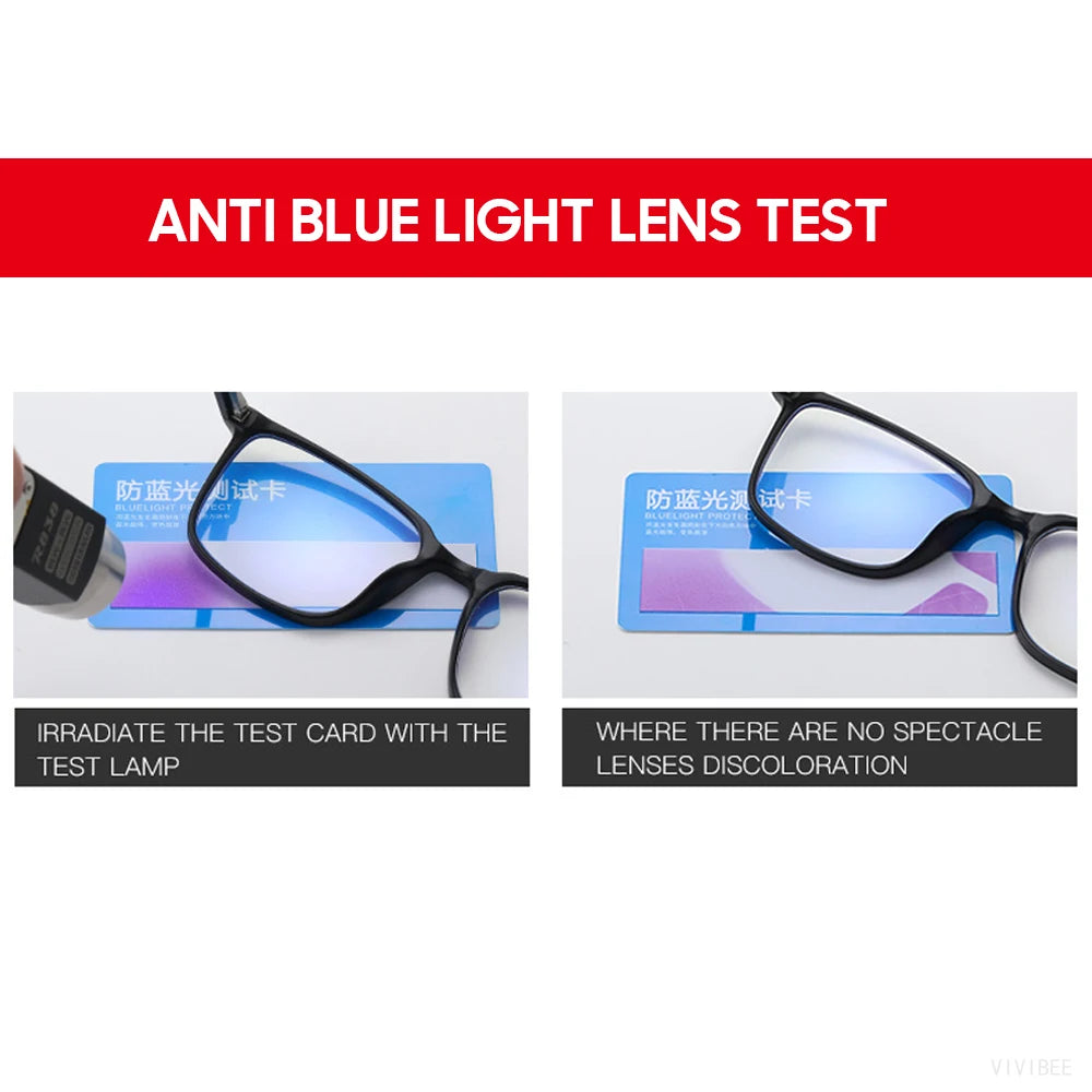 2025 Trending Blue Light Blocking Glasses for Men – TR90 Matte Black Gaming & Computer Eyewear, Transparent Fashion Frame