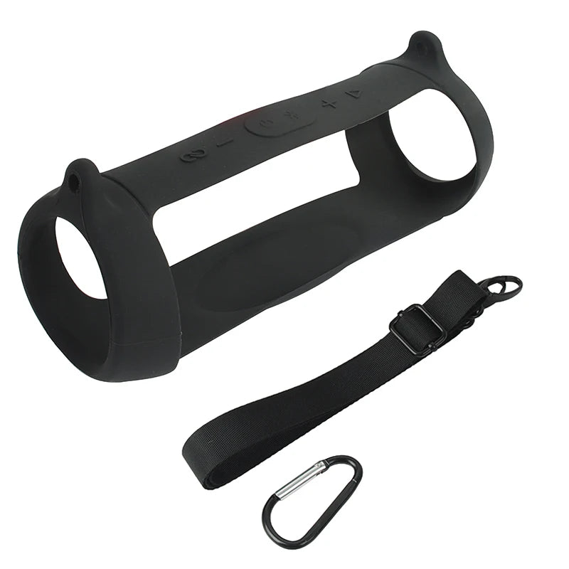 # ZOPRORE JBL Charge 5 Silicone Case Cover - Outdoor Travel Protective Skin with Strap and Carabiner
