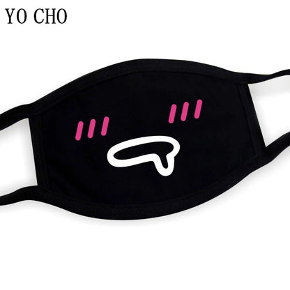 YO CHO Unisex Cotton Dust Mouth Mask – Anime Cartoon Respirator, Warm Mouth Muffle, Perfect Birthday Party Gift