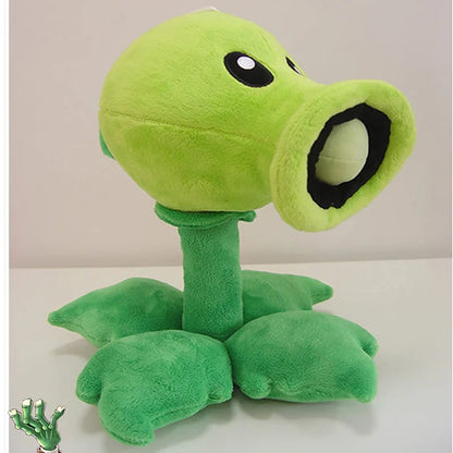 30cm Plants vs. Zombies Plush Toys - Soft Peashooter, Squash, and Sunflower Stuffed Dolls for Kids and Game Fans