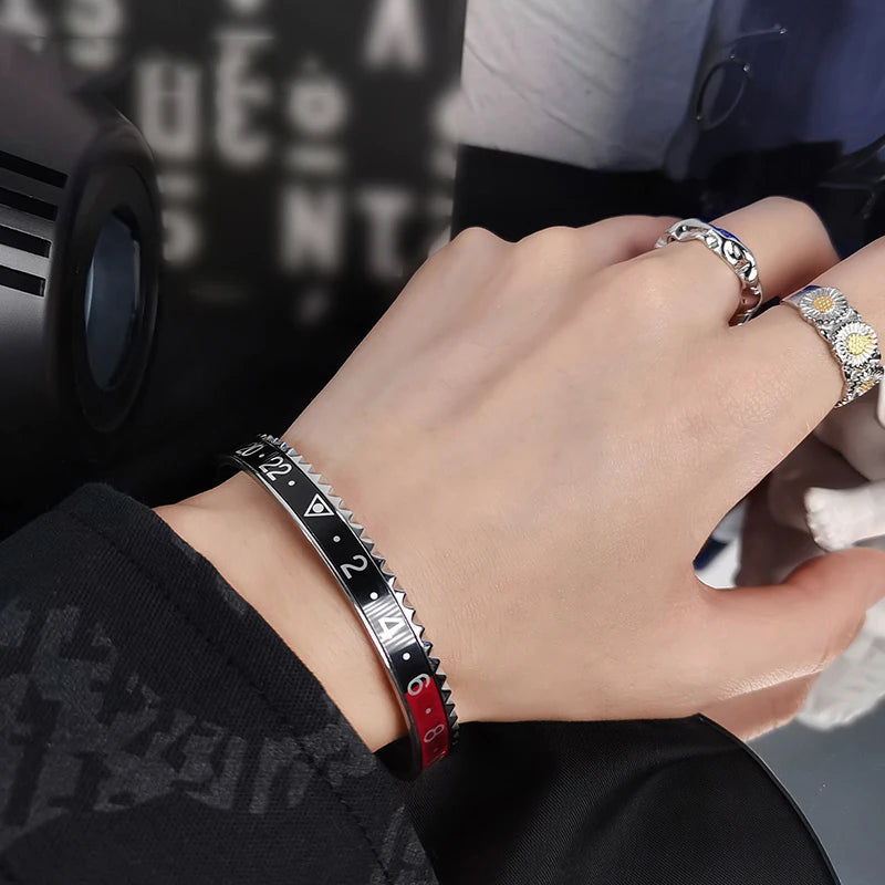 New Stainless Steel Digital Display Bracelet — Fashion Jewelry for Men & Women