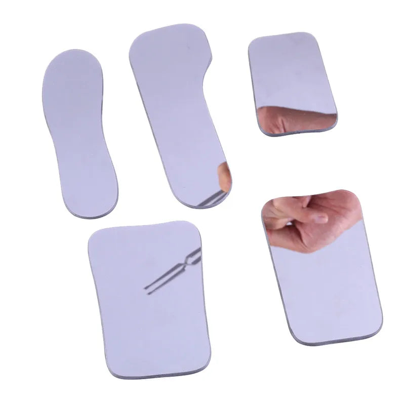 5pcs Dentistry Orthodontic Double-Sided Mirrors – Glass Intra Oral Reflector Photography Tools