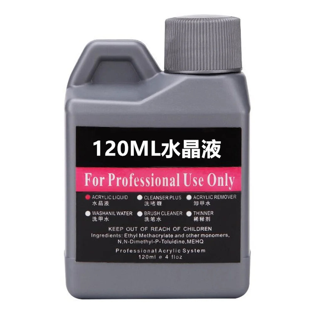 120ml EMA Acrylic Liquid Monomer for Nails Crystal Nail Art Extension Dipping Carving Professional Nail Supplies