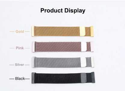 18mm-22mm Metal Watch Strap – Milanese Loop Bracelet for Garmin Vivoactive, Venu, Forerunner & SQ Series