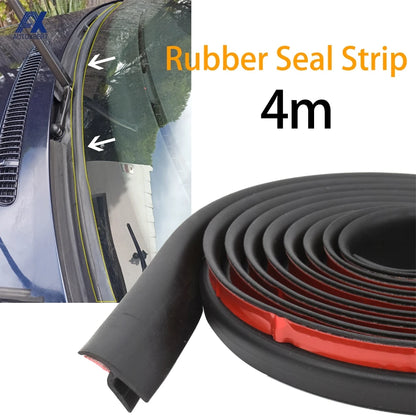 4M H-Type Car Rubber Seal Strip - Windshield Trim Dustproof Weatherproof Seal for Honda, Audi, BMW, Ford, Toyota & More