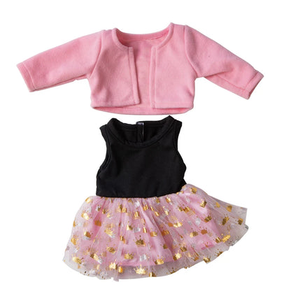18-Inch Girl Doll Winter Coat — 43cm Baby Doll Jacket Outfit for Dressing