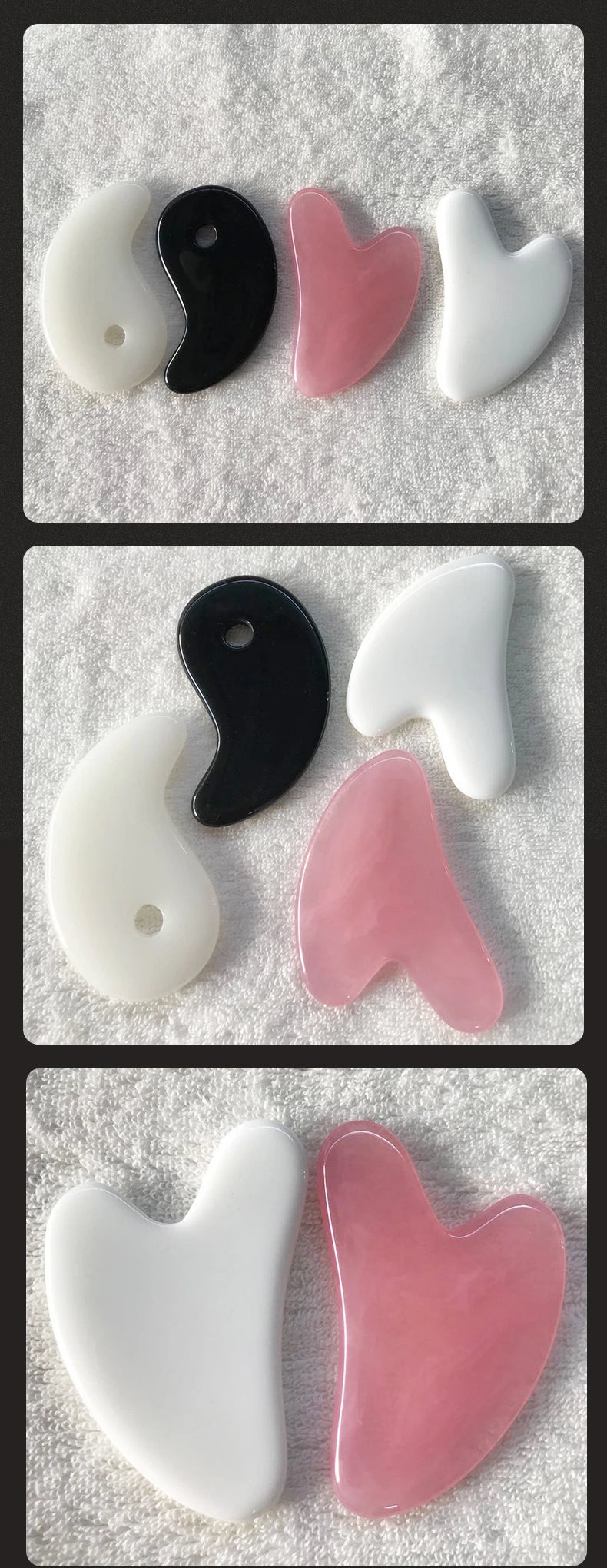 Heart Shape Beeswax Gua Sha Massage Tool – SPA Scraping Face Massager & Acupuncture Guasha Board