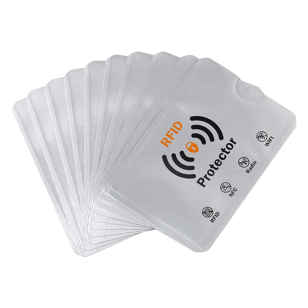10PCS RFID Credit Card Protector Sleeves – Anti-Theft Blocking Skin Case Covers for Bank Cards, New Hot Sale