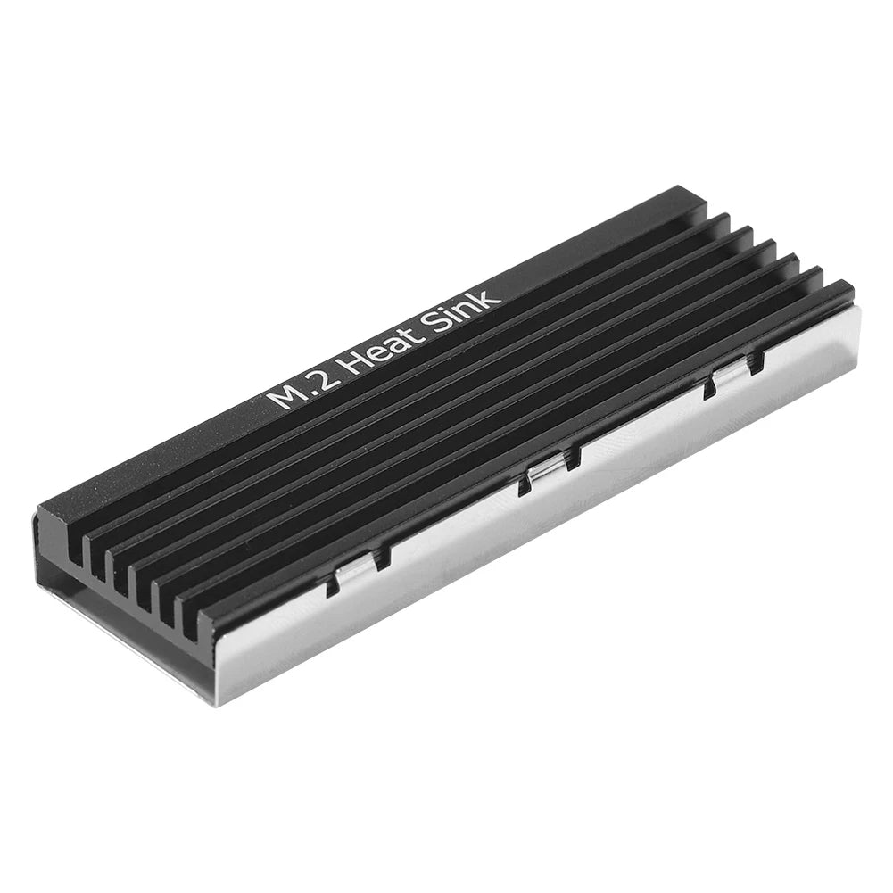M.2 SSD HeatSink Aluminum Radiator - Thermal Cooling Pad for NVME NGFF M.2 2280 SSD, Desktop PC & PS5