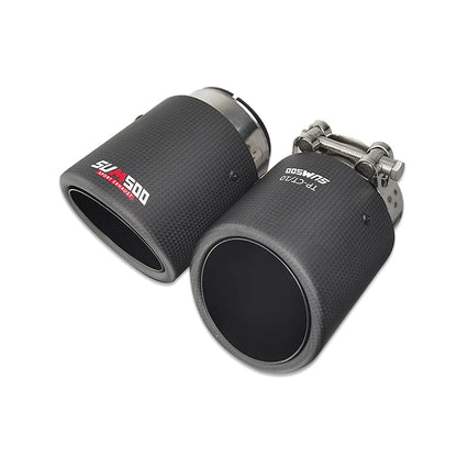 SUMSOO Carbon Fiber Exhaust Tail Tips — Decorative Modified Pipe for Mazda CX-3, CX-4, CX-5, Axela & Atenza