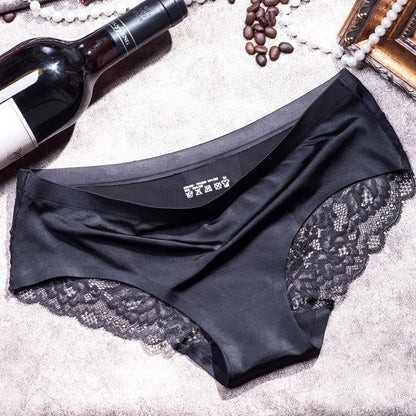 Women’s French Lace Panties - Seamless Soft Breathable Briefs for Comfortable Everyday Wear M-4XL