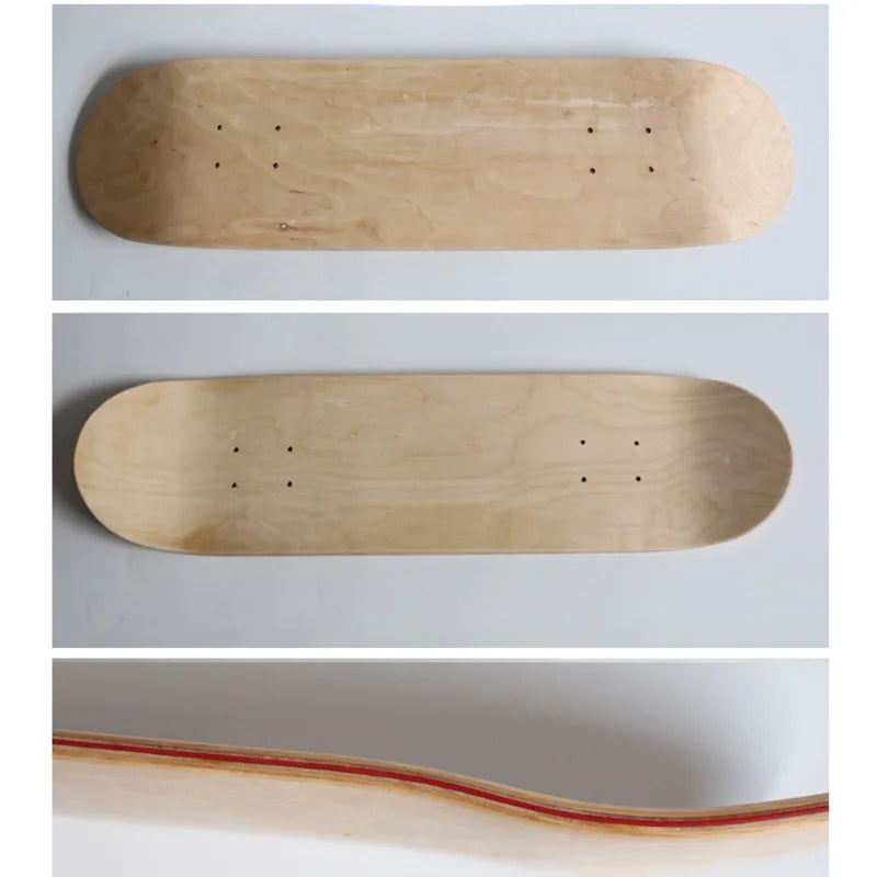 43cm Maple Skateboard Deck – Blank DIY Hand-Painted Decorative Board for Adults & Kids, Double Rocker