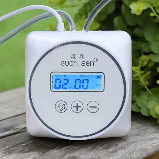 Smart Drip Irrigation Timer System – Automatic Garden Watering Controller Pump Kit for Plants & Home Use