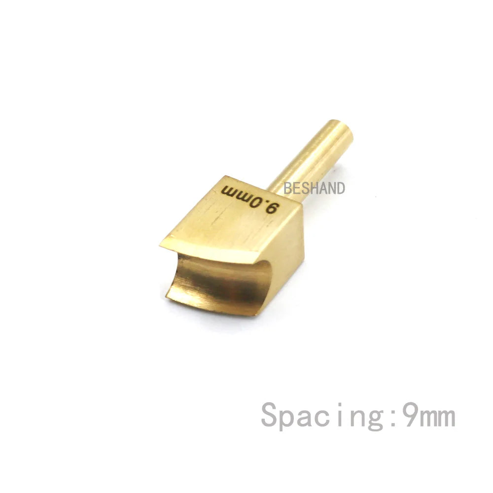 Brass Leather Edge Creaser Set – Soldering Iron Tips & Edging Tools for DIY Leather Craft Polishing & Sealing