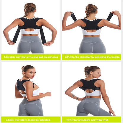 Adjustable Posture Corrector — Medical Back Brace with Shoulder Support | Humpback Prevention & Back Health Care