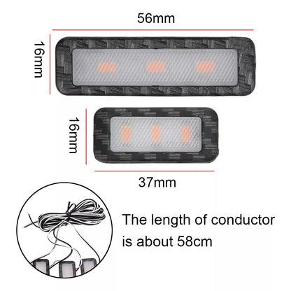 4Pcs Car Styling LED Interior Door Handle Lighting | Universal Auto Atmosphere Lamp | Armrest Inner Bowl Decorative Lights