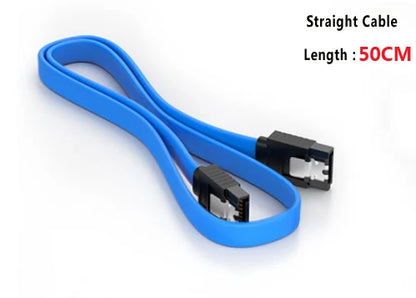SATA 3.0 Hard Drive & SSD Cable - 90-Degree SATA Data Adapter for Asus, MSI & Gigabyte Motherboards