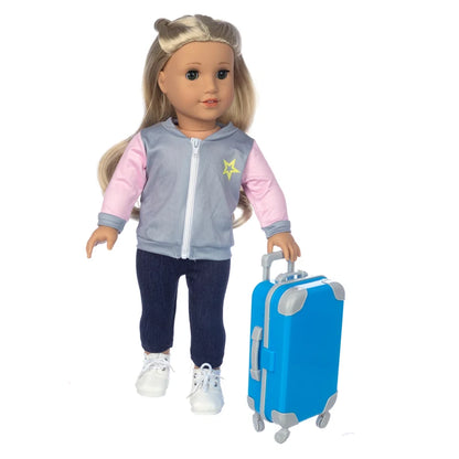18-Inch Girl Doll Winter Coat — 43cm Baby Doll Jacket Outfit for Dressing
