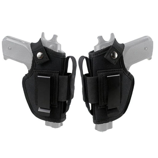 Tactical Universal Gun Holster - Left/Right Hand Waist Concealed Carry for Glock 17/19, Beretta M9, 1911, P226, 9mm Mag Pouch