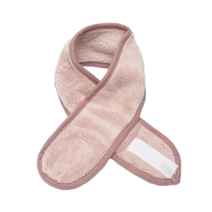 Women Soft Coral Fleece Toweling Hairband – Adjustable Makeup & Bath Headband for Washing Face, Spa & Facial Hair Holder Accessory
