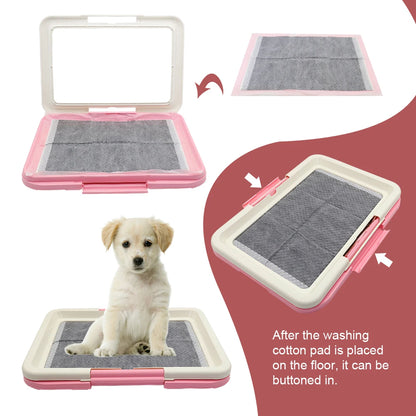 Portable Indoor Dog Training Toilet: Potty Pet Toilet for Small Dogs and Cats - Cat Litter Box Puppy Pad Holder Tray, Convenient Pet Supplies