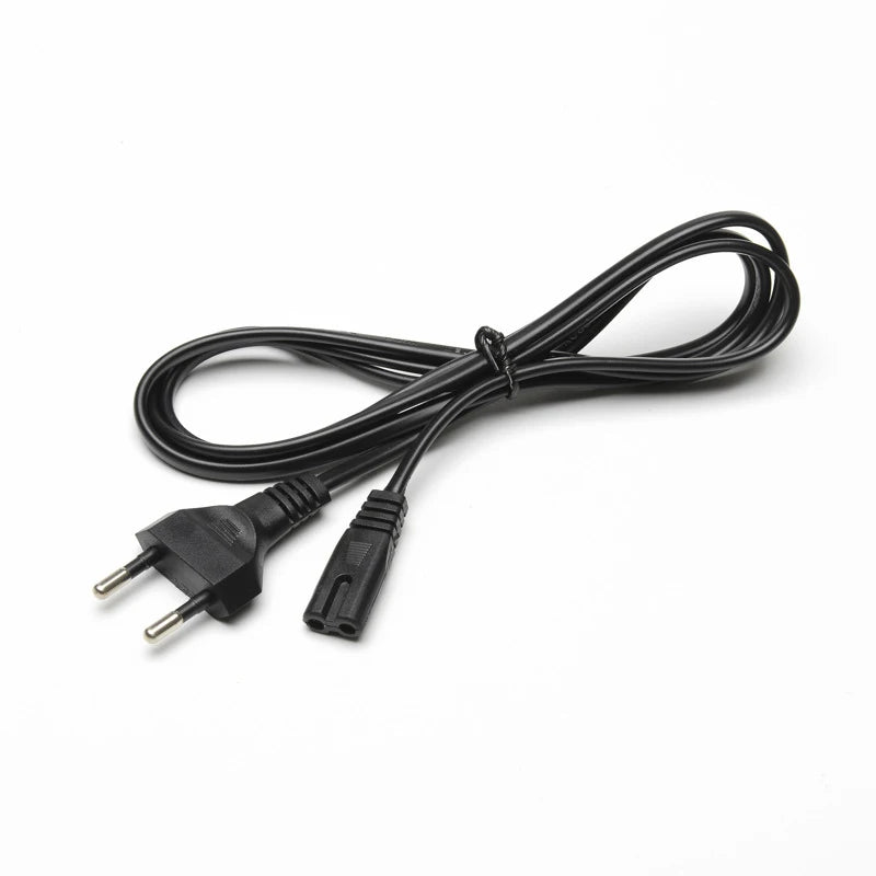 2-Pin US/EU to C7 C8 Power Extension Cable – Figure 8 LED Light & Laptop Cord for PS4, 0.6M/1.5M