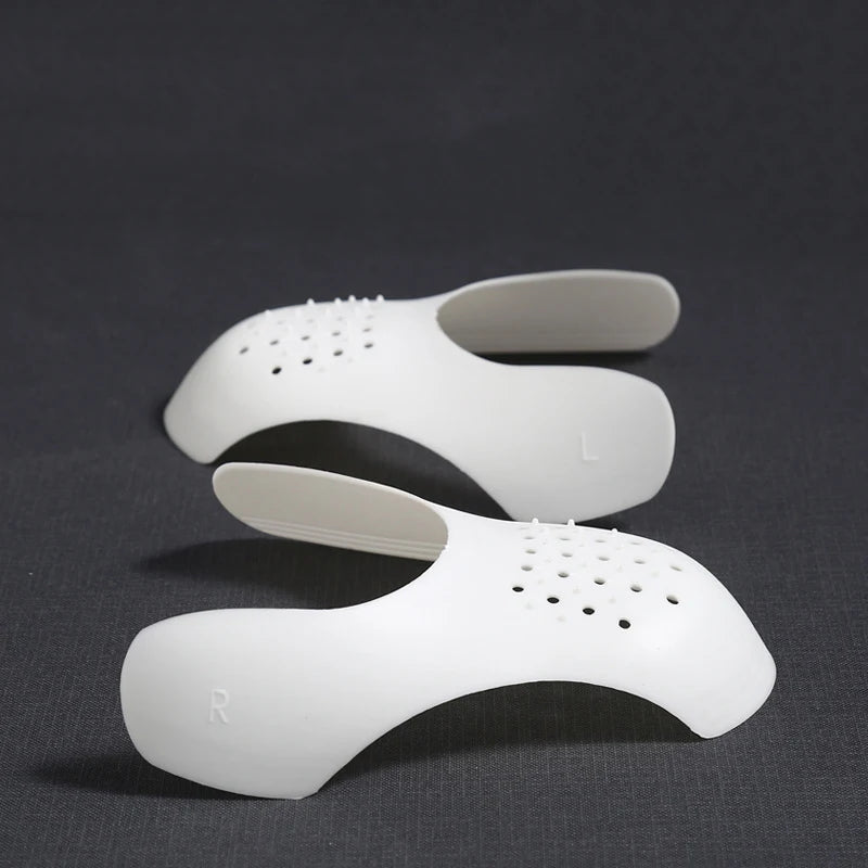 4Pcs Crease Protector & Shoe Head Stretcher - Anti-Crease Sneaker Support & Toe Cap for Wrinkle-Free Shoes