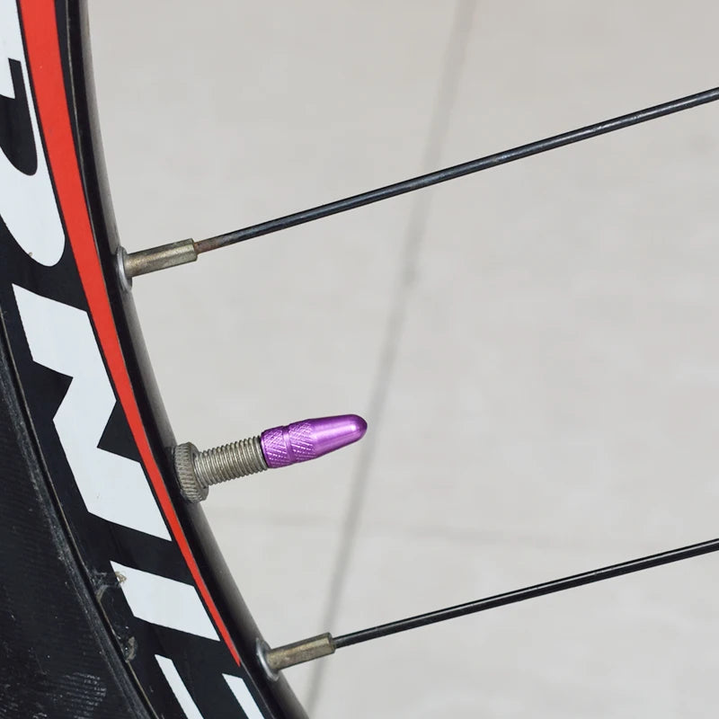 4/8PCS Aluminum Alloy Bicycle Tire Valve Caps – Dustproof Presta Valve Protectors for MTB & Road Bikes