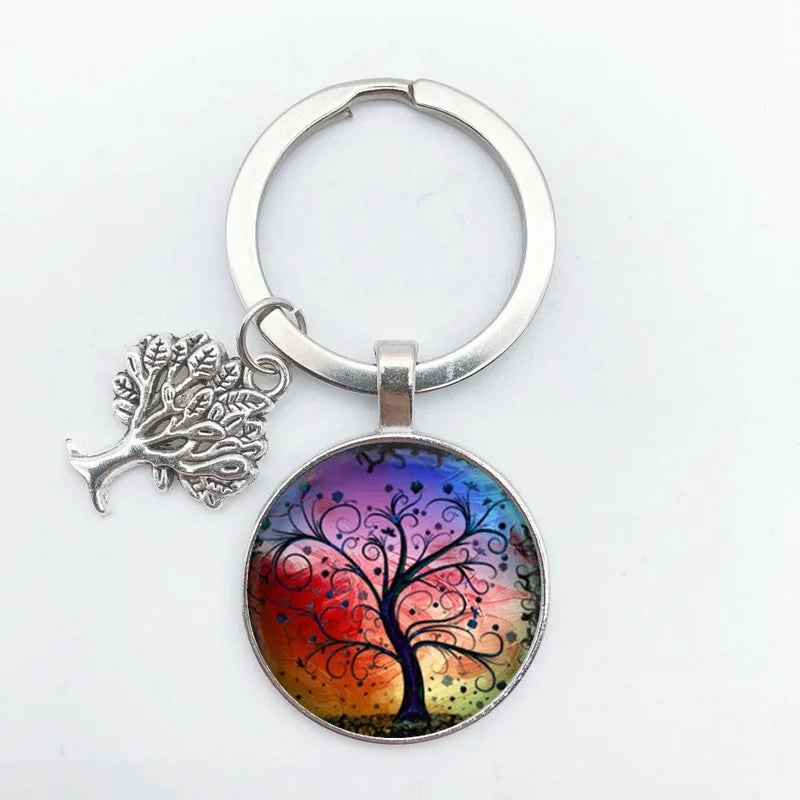 Tree of Life Keychain – Vintage Handmade Fashion Key Ring Jewelry Gift for Men & Women Party & Everyday Use Accessories