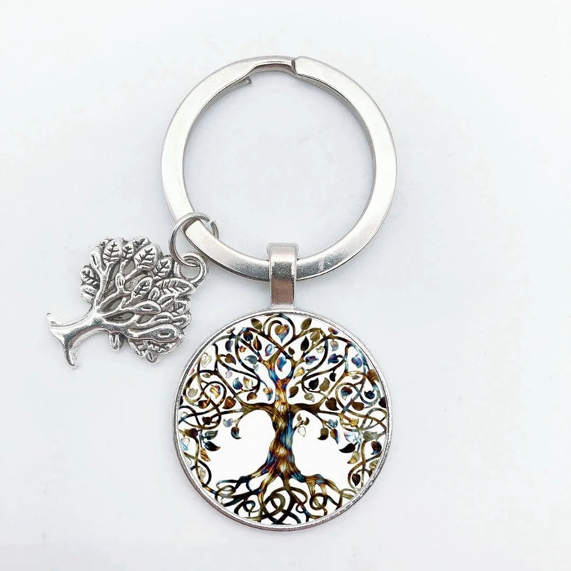 Tree of Life Keychain – Vintage Handmade Fashion Key Ring Jewelry Gift for Men & Women Party & Everyday Use Accessories
