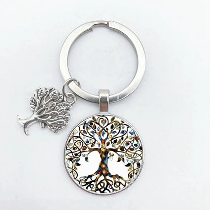 Tree of Life Keychain – Vintage Handmade Fashion Key Ring Jewelry Gift for Men & Women Party & Everyday Use Accessories