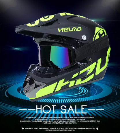 Safety Motocross Helmet for Kids - DOT Approved ATV Cross Bicycle Downhill Capacete, Unisex, Lightweight ABS 1KG