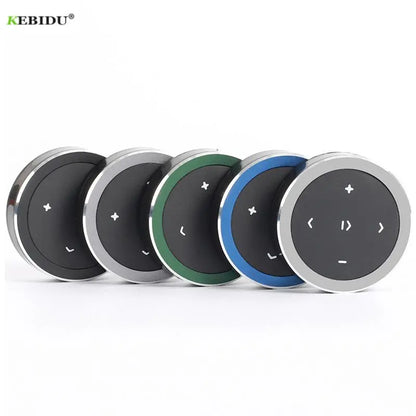 Mini Wireless Bluetooth-compatible Media Button Remote Controller: Steering Wheel MP3 Music Play for Car, Motorcycle - Compatible with IOS & Android